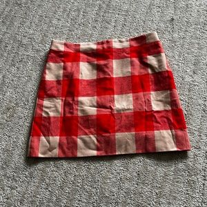 ✨Plaid JCrew Mini Skirt Sz 8✨